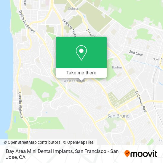 Mapa de Bay Area Mini Dental Implants