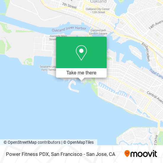 Power Fitness PDX map