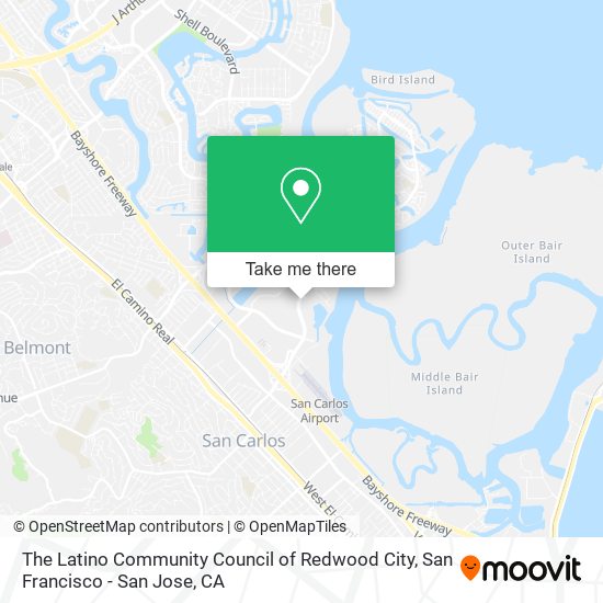 The Latino Community Council of Redwood City map
