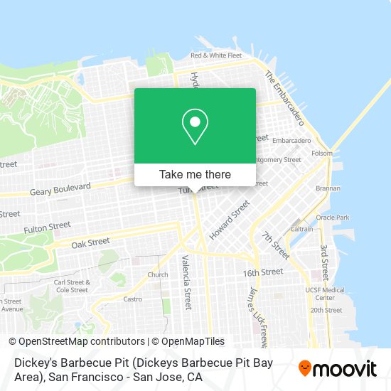 Mapa de Dickey's Barbecue Pit (Dickeys Barbecue Pit Bay Area)