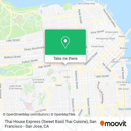 Mapa de Thai House Express (Sweet Basil Thai Cuisine)