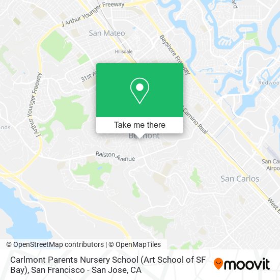 Carlmont Parents Nursery School (Art School of SF Bay) map