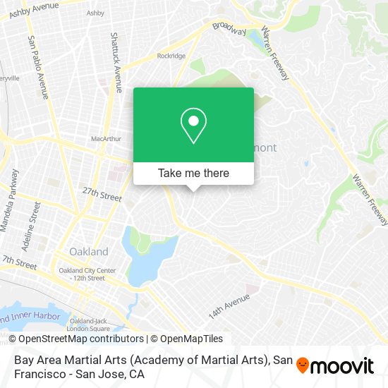 Bay Area Martial Arts (Academy of Martial Arts) map