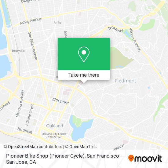 Mapa de Pioneer Bike Shop (Pioneer Cycle)