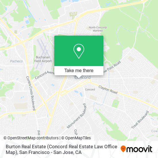 Mapa de Burton Real Estate (Concord Real Estate Law Office Map)