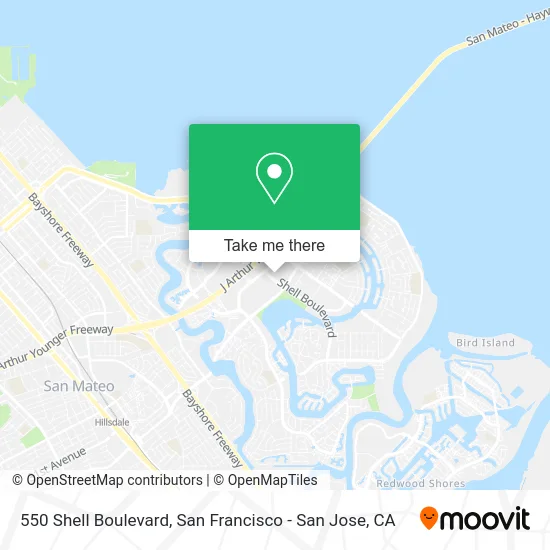 550 Shell Boulevard map