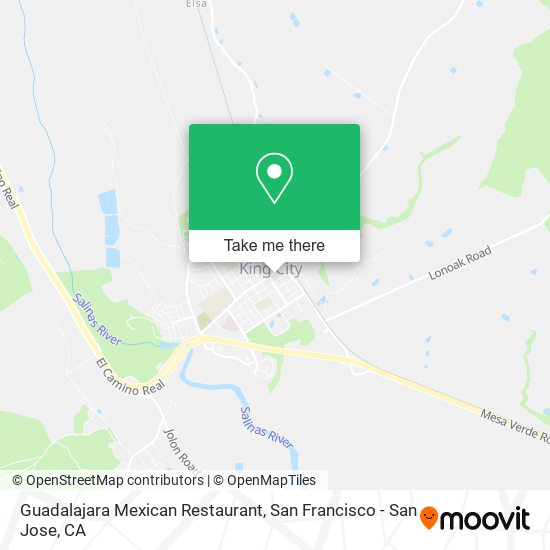 Mapa de Guadalajara Mexican Restaurant