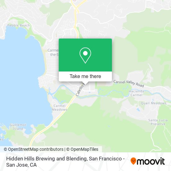 Hidden Hills Brewing and Blending map