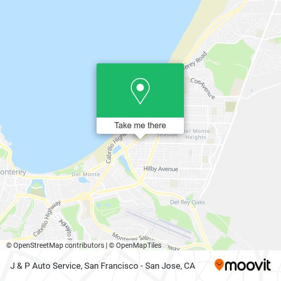 J & P Auto Service map