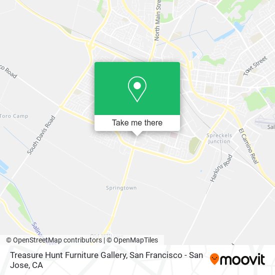 Treasure Hunt Furniture Gallery map