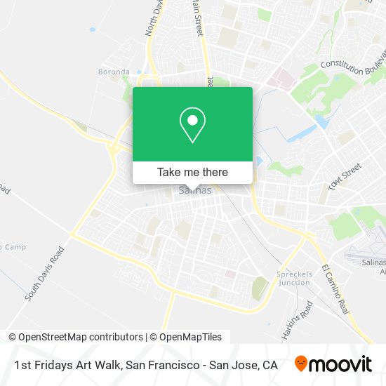 1st Fridays Art Walk map