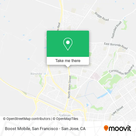 Mapa de Boost Mobile