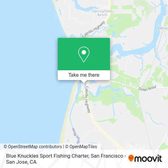 Blue Knuckles Sport Fishing Charter map