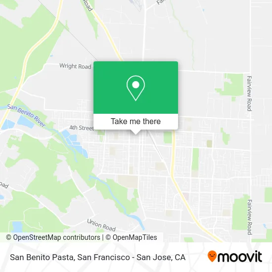 San Benito Pasta map