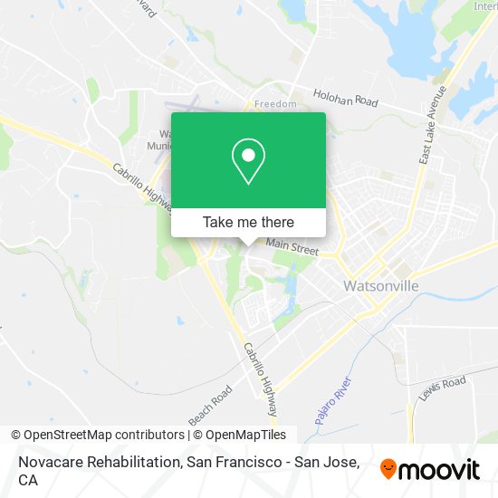 Mapa de Novacare Rehabilitation