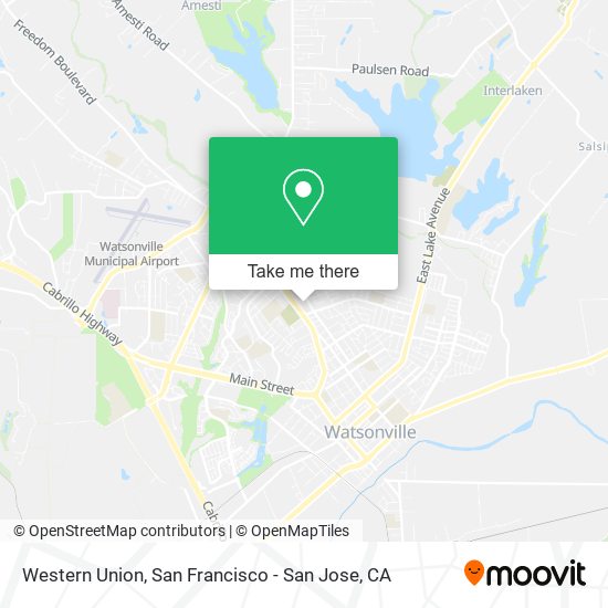 Mapa de Western Union