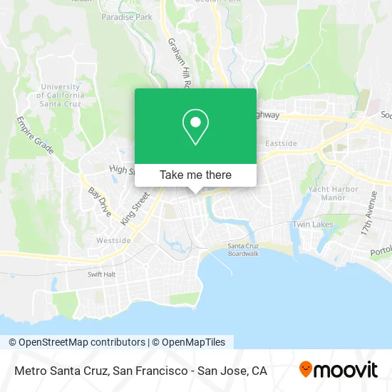 Metro Santa Cruz map