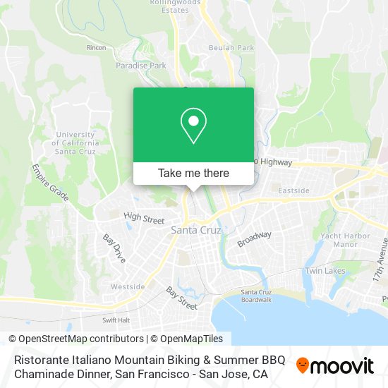 Ristorante Italiano Mountain Biking & Summer BBQ Chaminade Dinner map