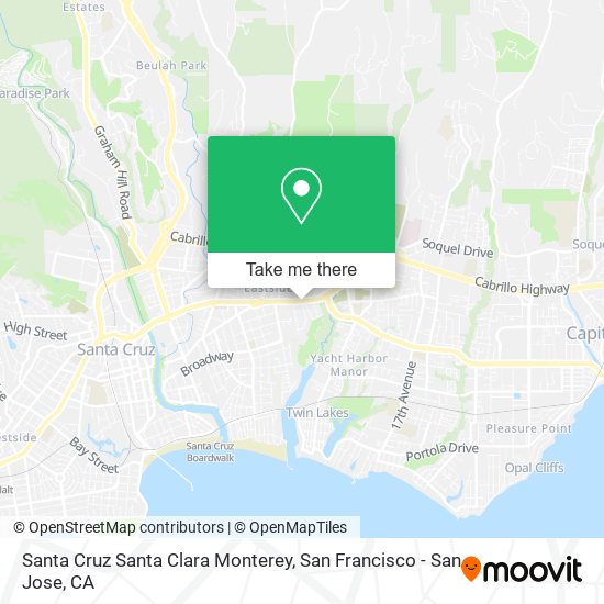 Santa Cruz Santa Clara Monterey map