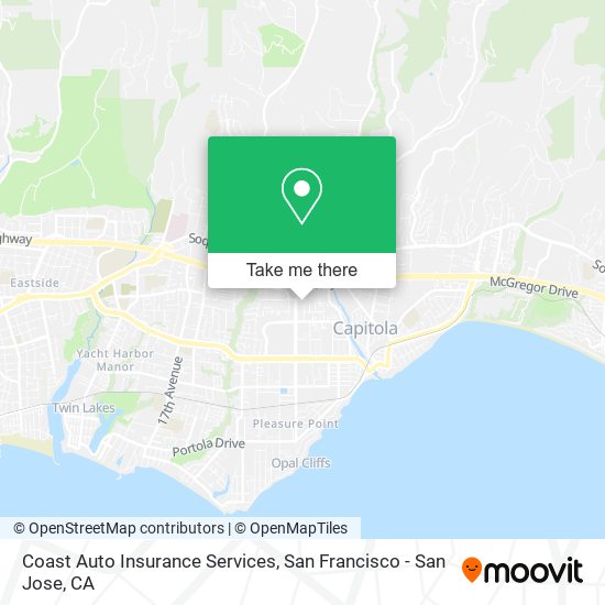 Coast Auto Insurance Services map
