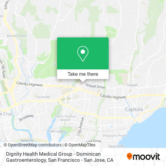 Mapa de Dignity Health Medical Group - Dominican Gastroenterology
