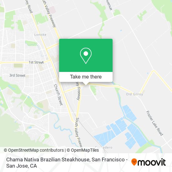 Mapa de Chama Nativa Brazilian Steakhouse