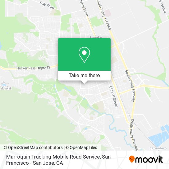 Mapa de Marroquin Trucking Mobile Road Service