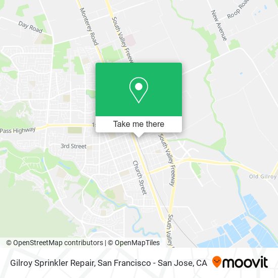 Gilroy Sprinkler Repair map