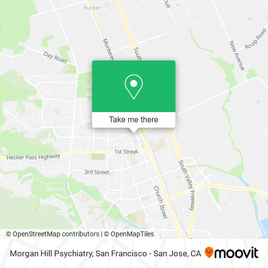 Mapa de Morgan Hill Psychiatry