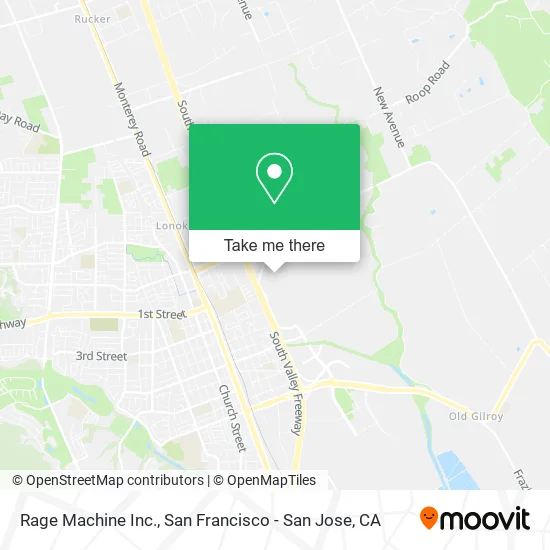 Mapa de Rage Machine Inc.