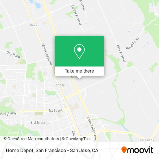 Home Depot map