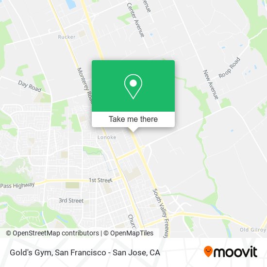 Gold's Gym map
