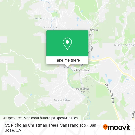 St. Nicholas Christmas Trees map