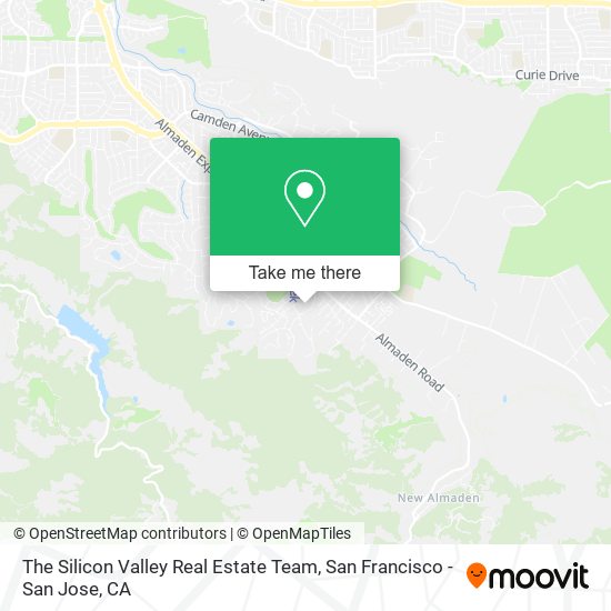 The Silicon Valley Real Estate Team map