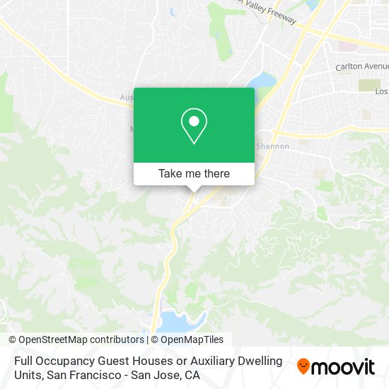 Full Occupancy Guest Houses or Auxiliary Dwelling Units map