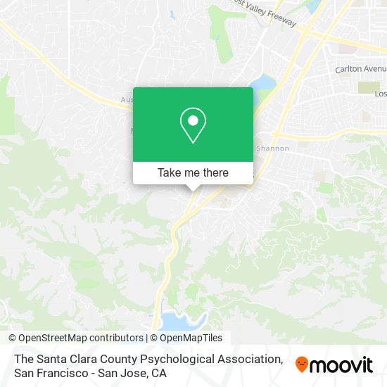 The Santa Clara County Psychological Association map