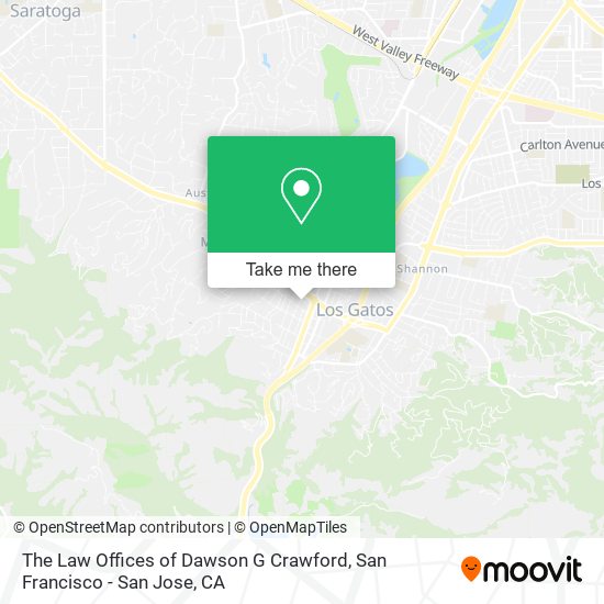 Mapa de The Law Offices of Dawson G Crawford