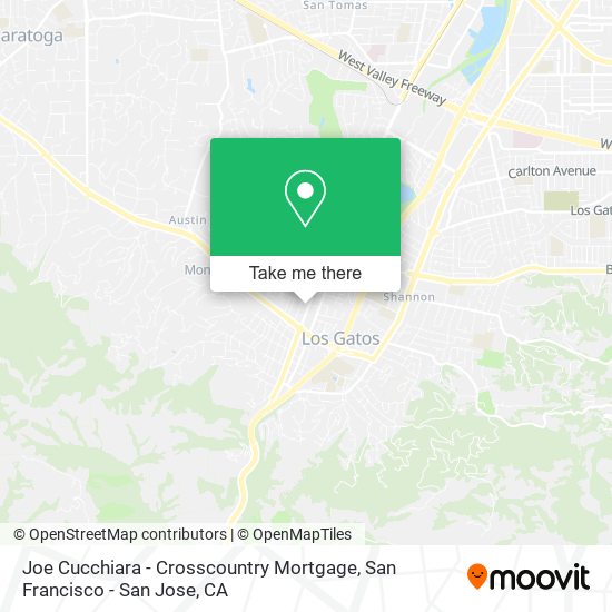 Joe Cucchiara - Crosscountry Mortgage map