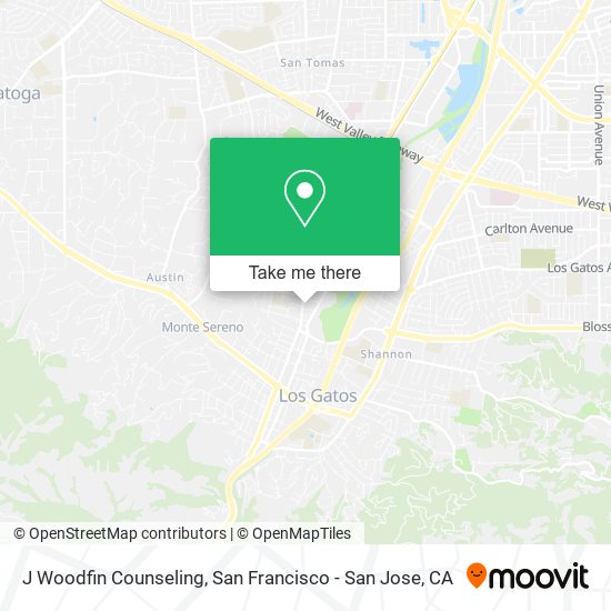 J Woodfin Counseling map