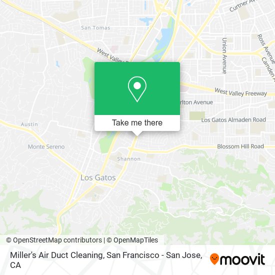 Miller's Air Duct Cleaning map