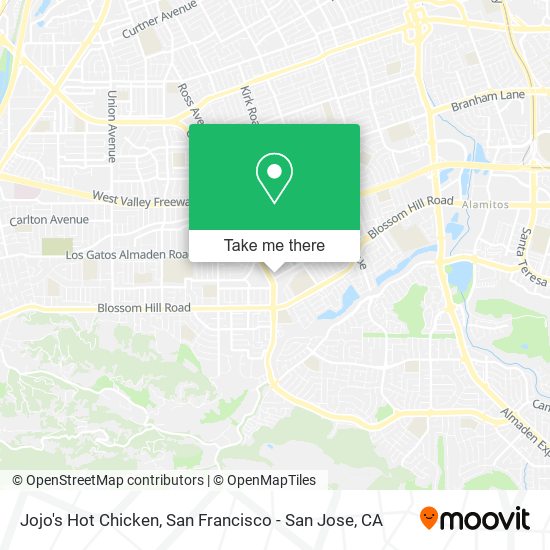 Jojo's Hot Chicken map
