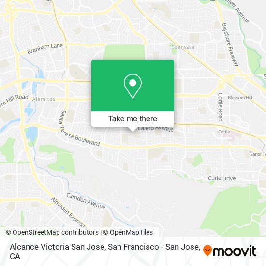 Alcance Victoria San Jose map