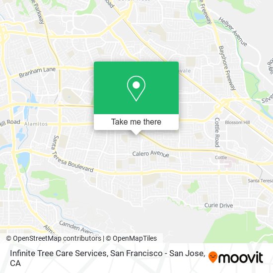 Infinite Tree Care Services map