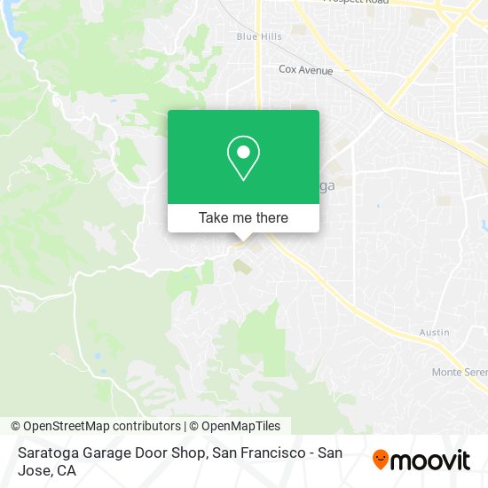 Saratoga Garage Door Shop map