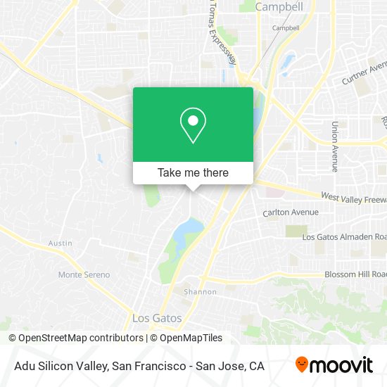 Adu Silicon Valley map