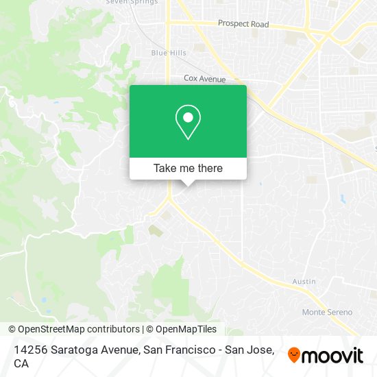 Mapa de 14256 Saratoga Avenue