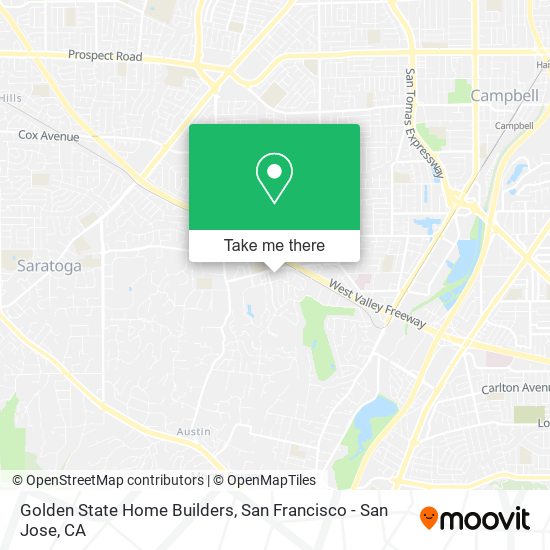 Golden State Home Builders map