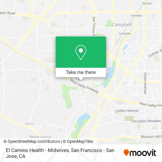 El Camino Health - Midwives map