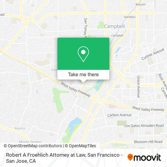Robert A Froehlich Attorney at Law map