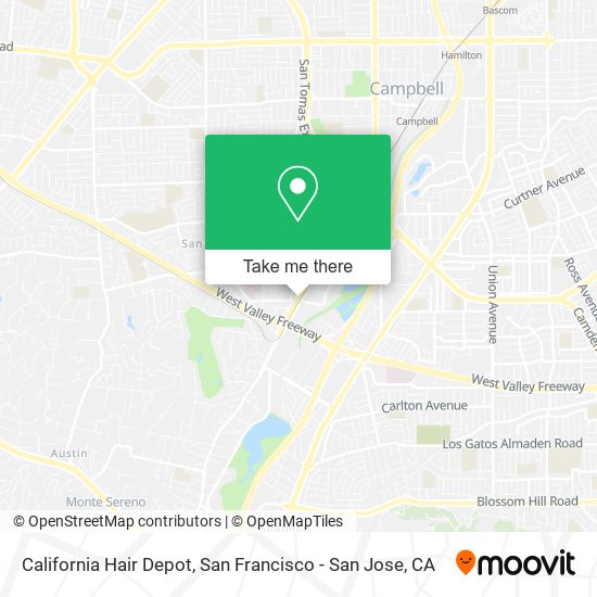 California Hair Depot map